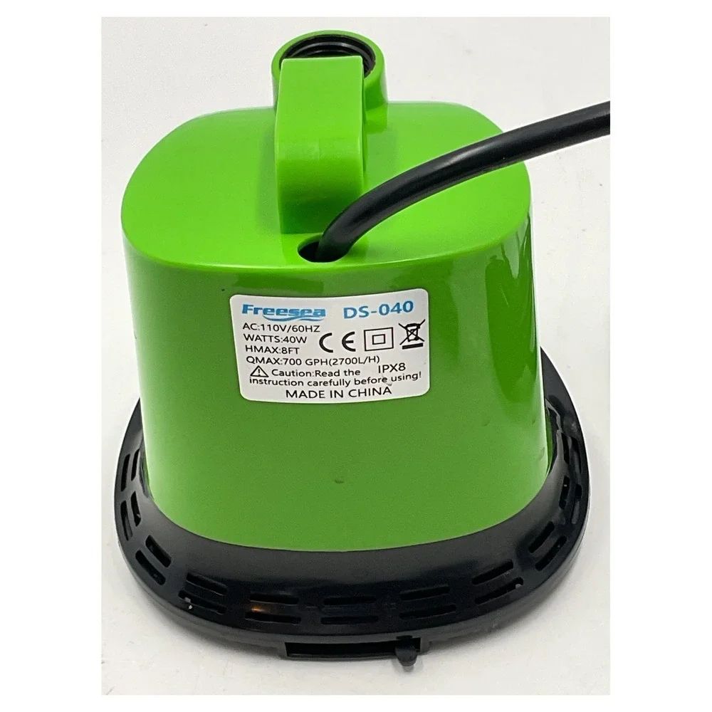 Freesea DS-040 Submersible Water Pump 700 GPH 40W Fish Tank Aquarium Hydroponics